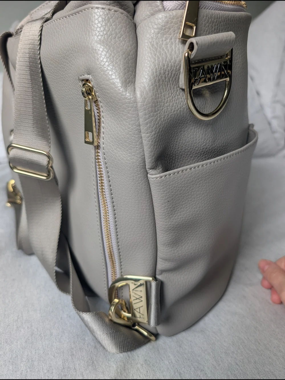 FAWN DESIGN Original Diaper Bag Bundle in Gray 🩶